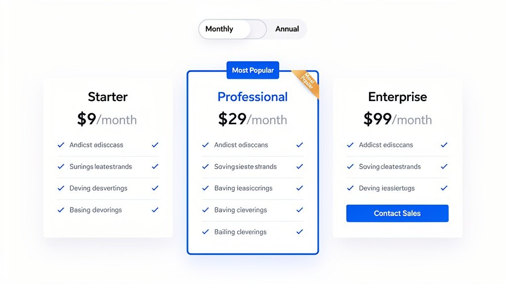 Pricing Comparison Table